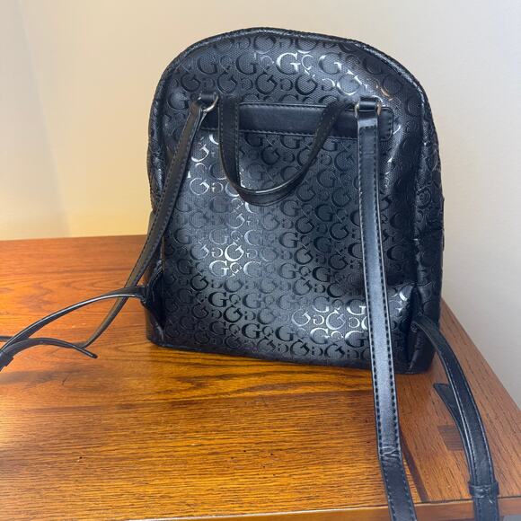 GUESS Black Logo Backpack - Picture 6 of 13